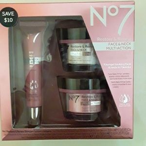 NIB No7 Restore & Renew Face&Neck Multiaction
